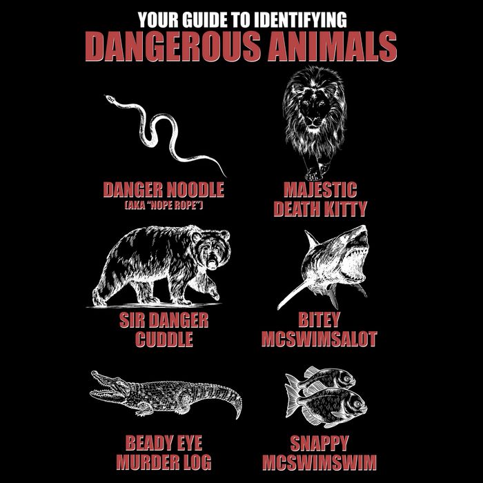 Funny Your Guide To Identifying Dangerous Animals Drawstring Bag
