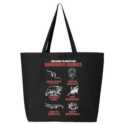 Funny Your Guide To Identifying Dangerous Animals 25L Jumbo Tote