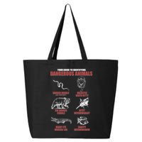 Funny Your Guide To Identifying Dangerous Animals 25L Jumbo Tote