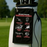 Funny Your Guide To Identifying Dangerous Animals Golf Towel