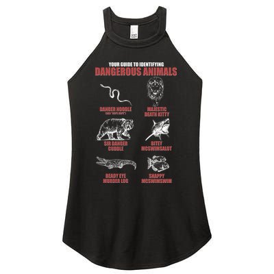 Funny Your Guide To Identifying Dangerous Animals Women's Perfect Tri Rocker Tank