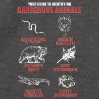 Funny Your Guide To Identifying Dangerous Animals Vector Backpack