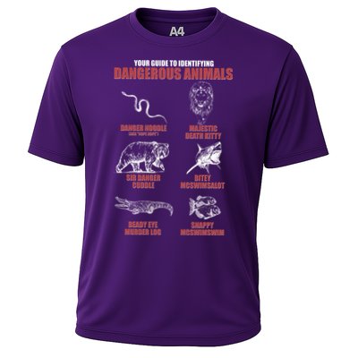 Funny Your Guide To Identifying Dangerous Animals Cooling Performance Crew T-Shirt