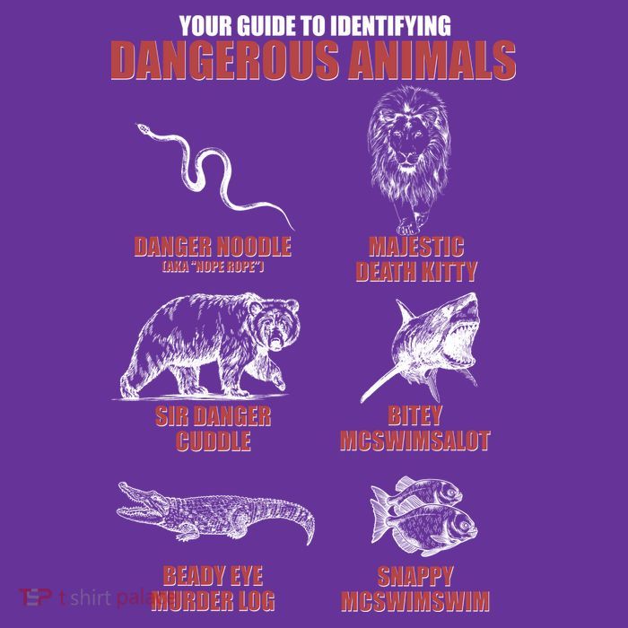 Funny Your Guide To Identifying Dangerous Animals Youth Performance Sprint T-Shirt