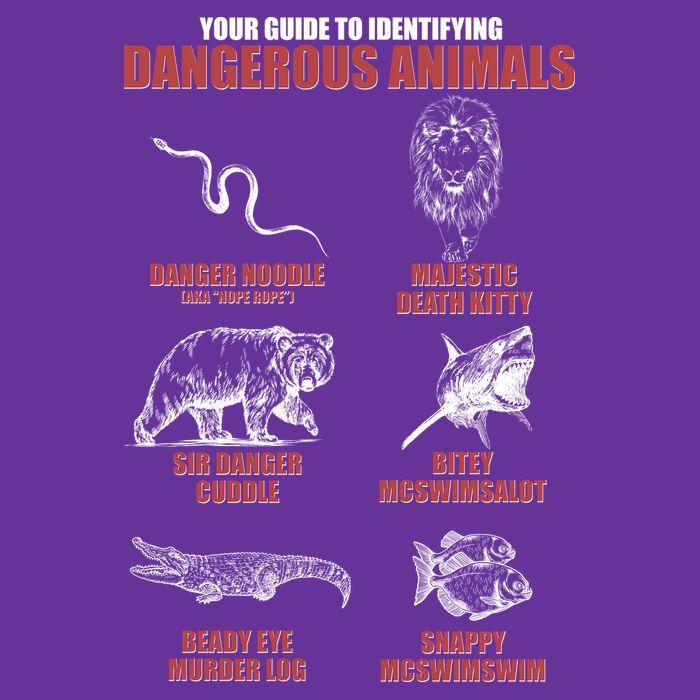 Funny Your Guide To Identifying Dangerous Animals Premium T-Shirt