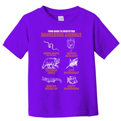 Funny Your Guide To Identifying Dangerous Animals Toddler T-Shirt