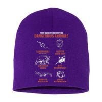 Funny Your Guide To Identifying Dangerous Animals Short Acrylic Beanie