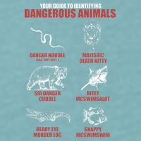 Funny Your Guide To Identifying Dangerous Animals Sueded Cloud Jersey T-Shirt