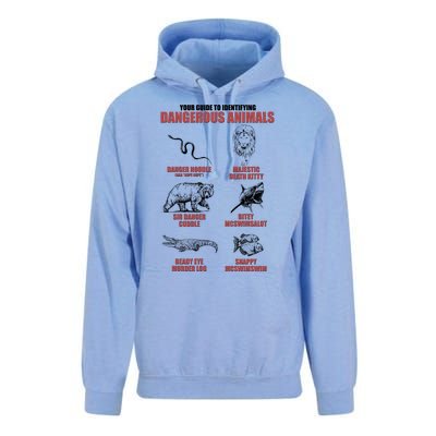 Funny Your Guide To Identifying Dangerous Animals Unisex Surf Hoodie