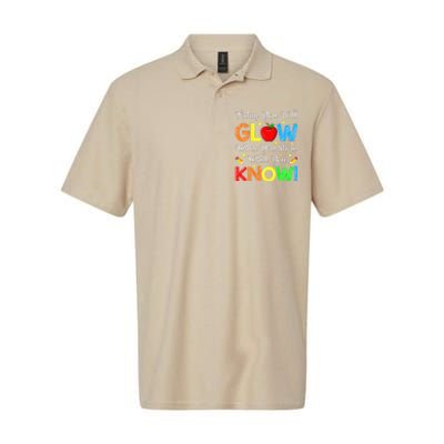 Funny You Glow Show What You Know Teacher Test Day Women Softstyle Adult Sport Polo