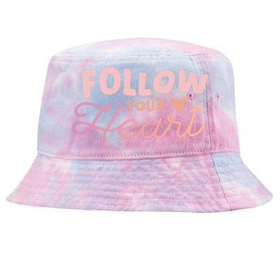 Follow Your Heart Cute Quote Tie-Dyed Bucket Hat