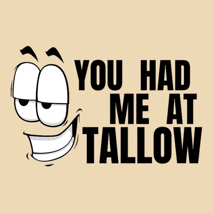 Funny You Had Me At Tallow Replace Seed Oils Maha Be Heathy Drawstring Bag