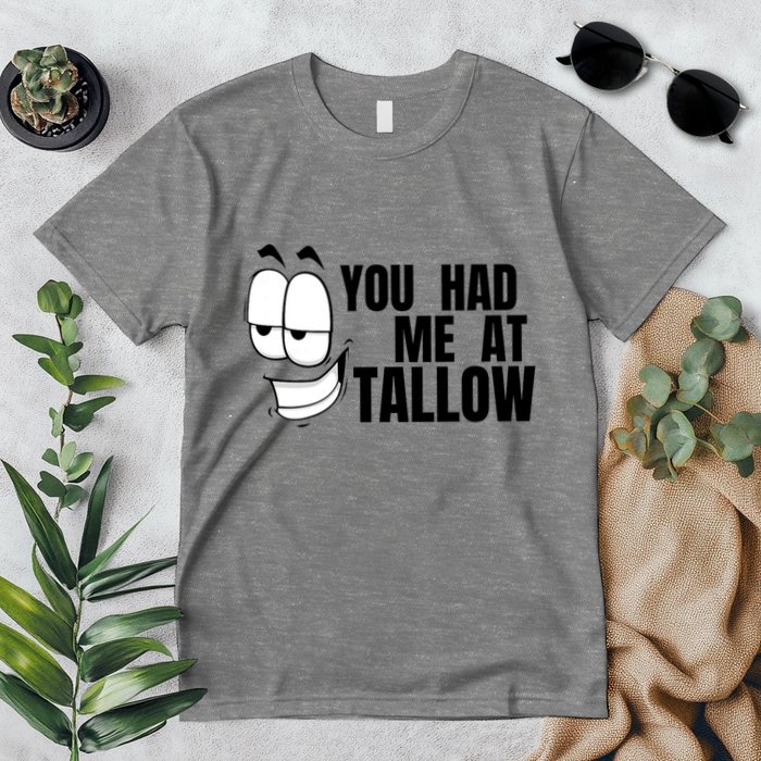Funny You Had Me At Tallow Replace Seed Oils Maha Be Heathy Premium T-Shirt