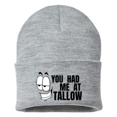 Funny You Had Me At Tallow Replace Seed Oils Maha Be Heathy Sustainable Knit Beanie