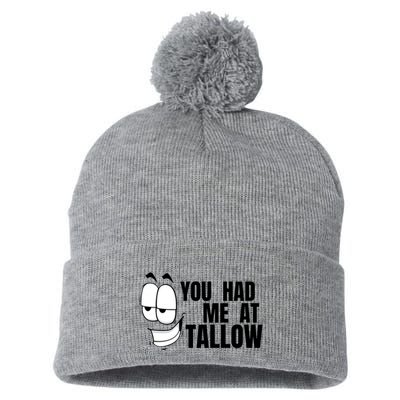 Funny You Had Me At Tallow Replace Seed Oils Maha Be Heathy Pom Pom 12in Knit Beanie