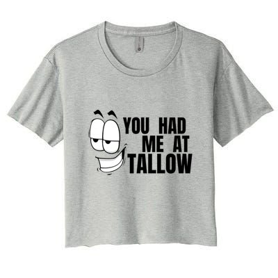 Funny You Had Me At Tallow Replace Seed Oils Maha Be Heathy Crop Top