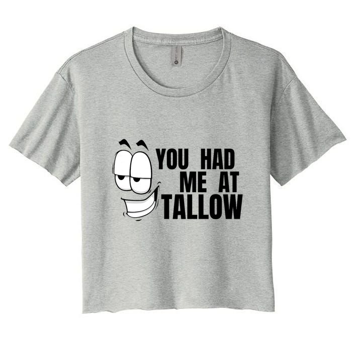 Funny You Had Me At Tallow Replace Seed Oils Maha Be Heathy Crop Top