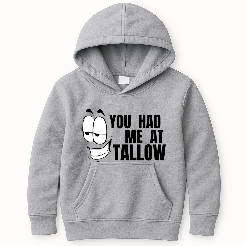 Funny You Had Me At Tallow Replace Seed Oils Maha Be Heathy Kids Hoodie