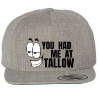 Funny You Had Me At Tallow Replace Seed Oils Maha Be Heathy Wool Snapback Cap