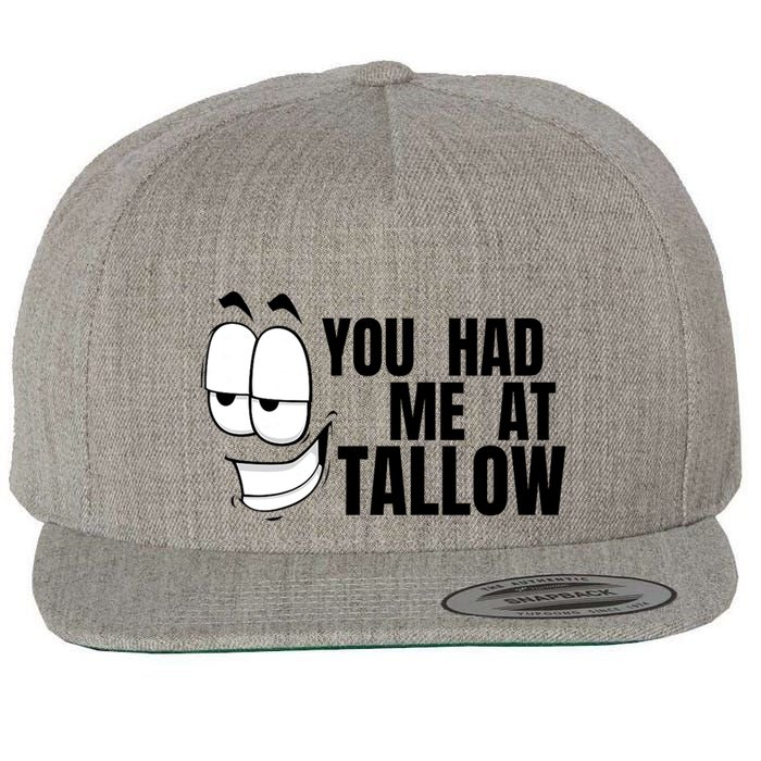 Funny You Had Me At Tallow Replace Seed Oils Maha Be Heathy Wool Snapback Cap