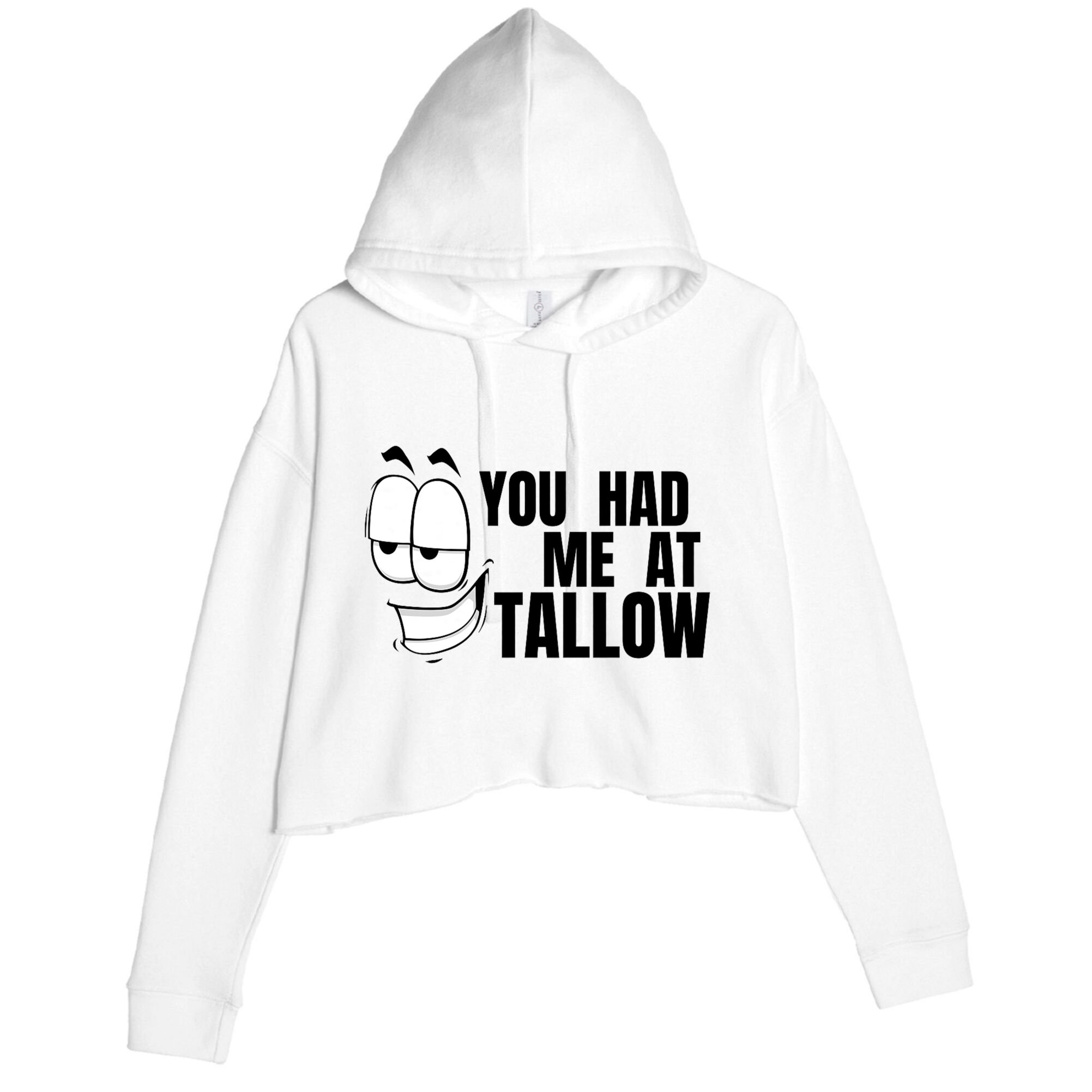 Funny You Had Me At Tallow Replace Seed Oils Maha Be Heathy Crop Fleece Hoodie