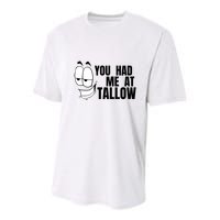Funny You Had Me At Tallow Replace Seed Oils Maha Be Heathy Youth Performance Sprint T-Shirt
