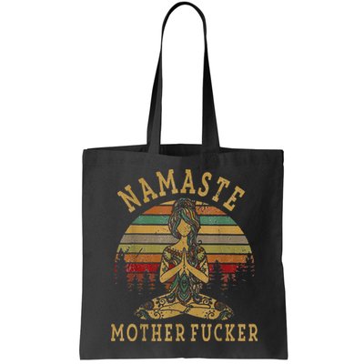 Funny Yoga Humor Namaste Funny Mothers Fucker Bag