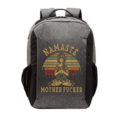 Funny Yoga Humor Namaste Funny Mothers Fucker Vector Backpack