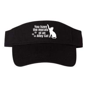 Funny You Have The Morals Of An Alley Cat Gift Valucap Bio-Washed Visor