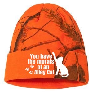 Funny You Have The Morals Of An Alley Cat Gift Kati Licensed 12" Camo Beanie