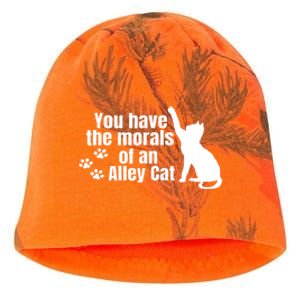 Funny You Have The Morals Of An Alley Cat Gift Kati - Camo Knit Beanie