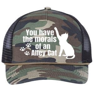 Funny You Have The Morals Of An Alley Cat Gift Retro Rope Trucker Hat Cap