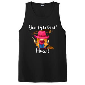 Funny Yee Haw Yee Freakin' Haw Cow Gnome Novelty PosiCharge Competitor Tank