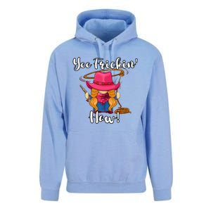 Funny Yee Haw Yee Freakin Haw Cowgirl Gnome Novelty Unisex Surf Hoodie