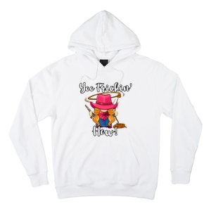 Funny Yee Haw Yee Freakin Haw Cowgirl Gnome Novelty Hoodie