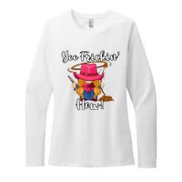 Funny Yee Haw Yee Freakin Haw Cowgirl Gnome Novelty Womens CVC Long Sleeve Shirt