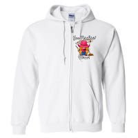 Funny Yee Haw Yee Freakin Haw Cowgirl Gnome Novelty Full Zip Hoodie