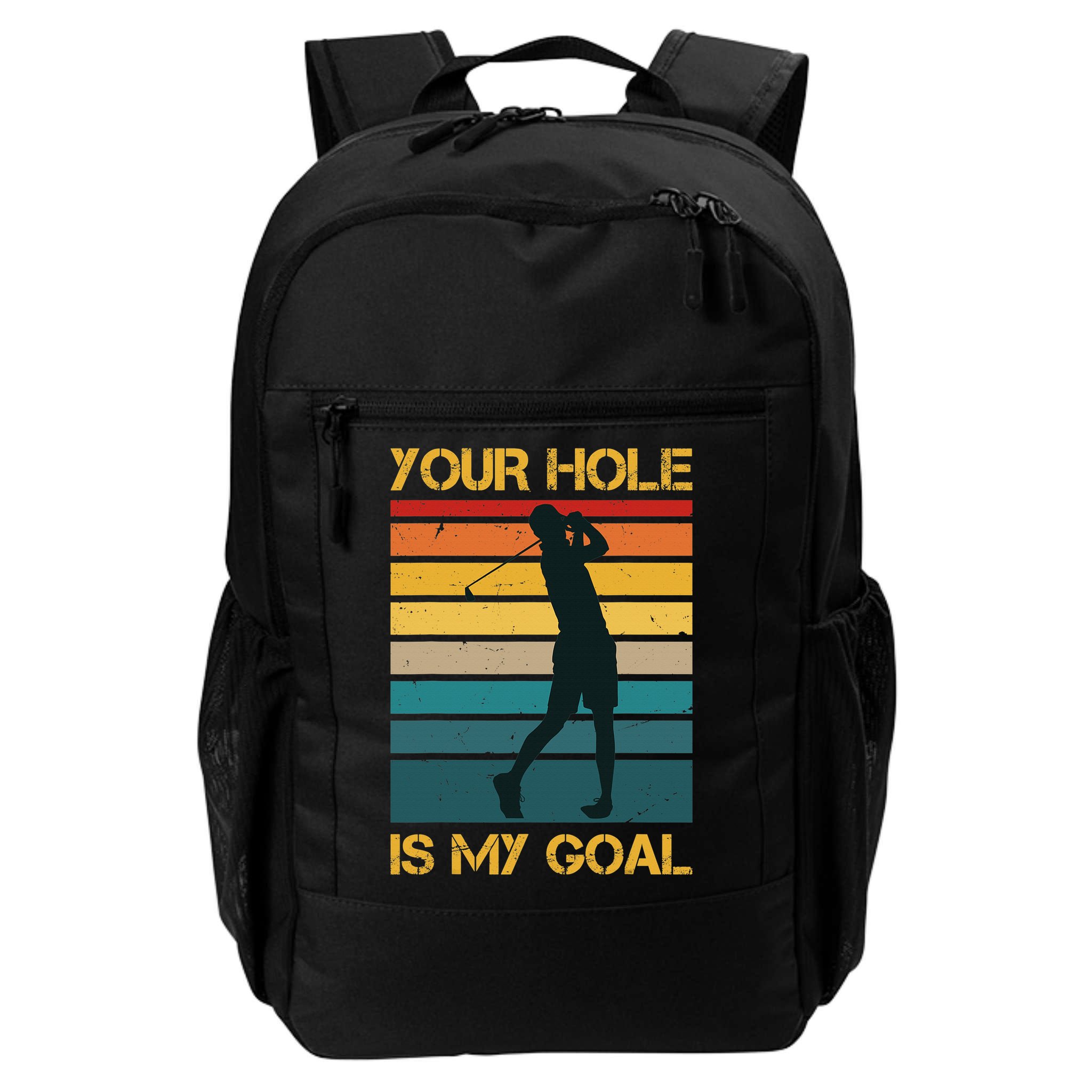 Funny Your Hole Is My Goal Golf Lovers Novelty Backpack
