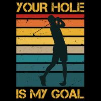 Funny Your Hole Is My Goal Golf Lovers Novelty Visor