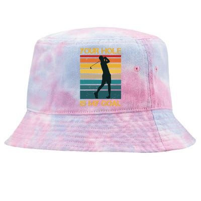 Funny Your Hole Is My Goal Golf Lovers Novelty Tie-Dyed Bucket Hat