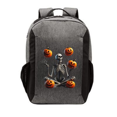 Funny Yoga Halloween Pumpkin Juggling Skeleton Clothing Vector Backpack