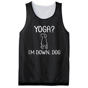 Funny Yoga IM Down Dog . Family Joke Sarcastic Mesh Reversible Basketball Jersey Tank