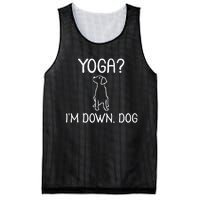 Funny Yoga IM Down Dog . Family Joke Sarcastic Mesh Reversible Basketball Jersey Tank