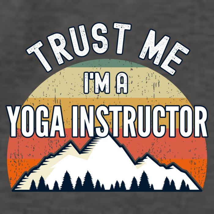 Funny Yoga Instructor Gift Trust Me Im A Yoga Instructor Gift Vector Backpack