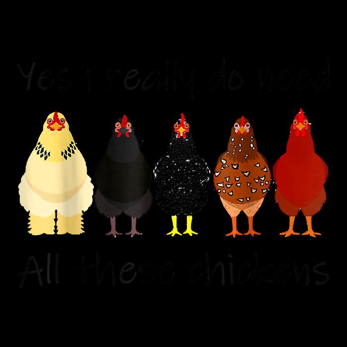 Funny Yes I Really Do Need All These Chickens, Gift Farmer Cooling Performance Long Sleeve Crew