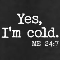 Funny Yes I'm Cold Me 24:7 7 Panel Mesh Trucker Snapback Hat