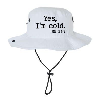 Funny Yes I'm Cold Me 24:7 Legacy Cool Fit Booney Bucket Hat