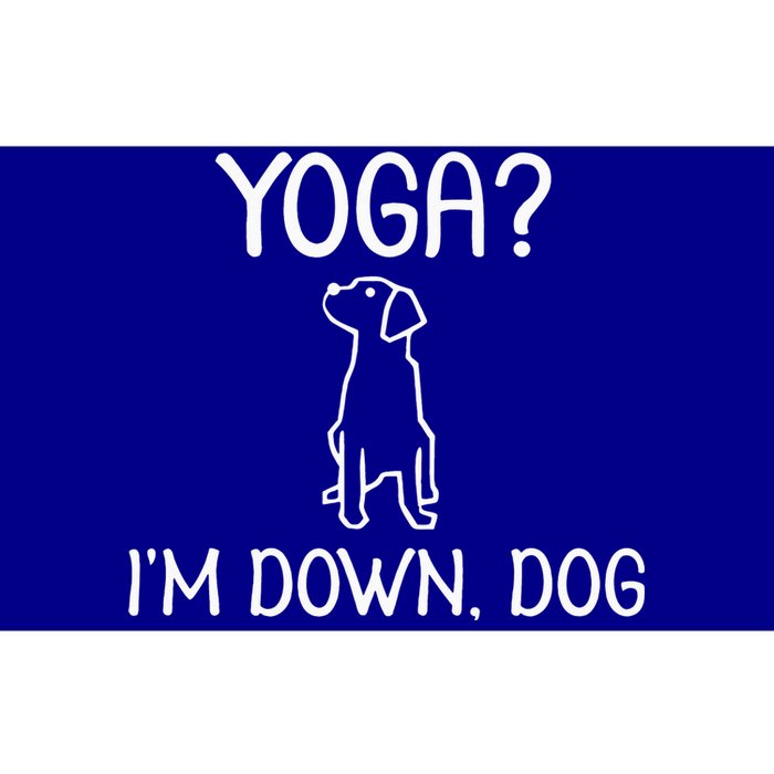 Funny Yoga I'm Down Dog Family Joke Sarcastic Bumper Sticker