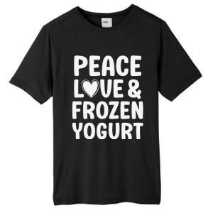 Frozen Yogurt I Love Frozen Yogurt Funny Food Tall Fusion ChromaSoft Performance T-Shirt