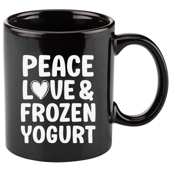 Frozen Yogurt I Love Frozen Yogurt Funny Food 11oz C Handle Ceramic Mug